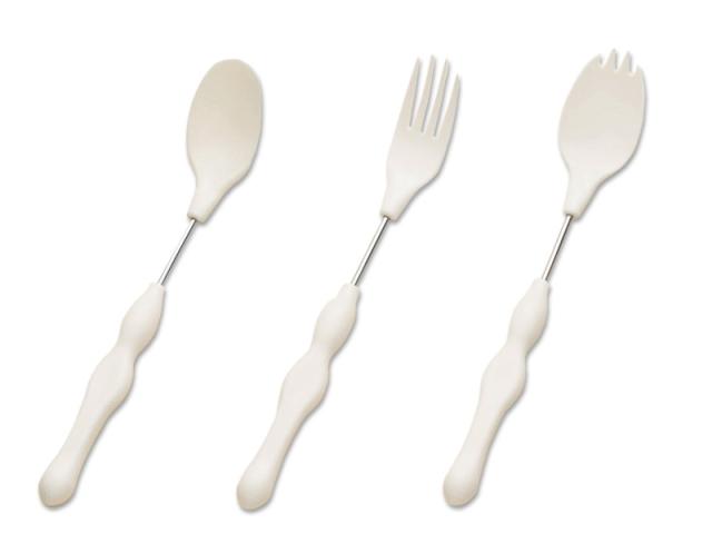 他サイト： かるまげ35 大サイズ 1本 メール便発送 食事補助 カトラリー 介護 介助 スプーン フォーク スポーク ご希望の種類をお選びの商品画像