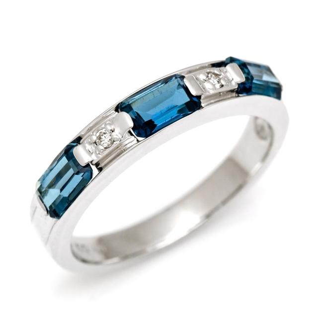 リング ロンドンブルートパーズ ダイヤモンド オクタゴンカット ゴールド K10 Lucente 11月誕生石 プレゼント レディース 10k 10金の通販はau Pay マーケット Umu