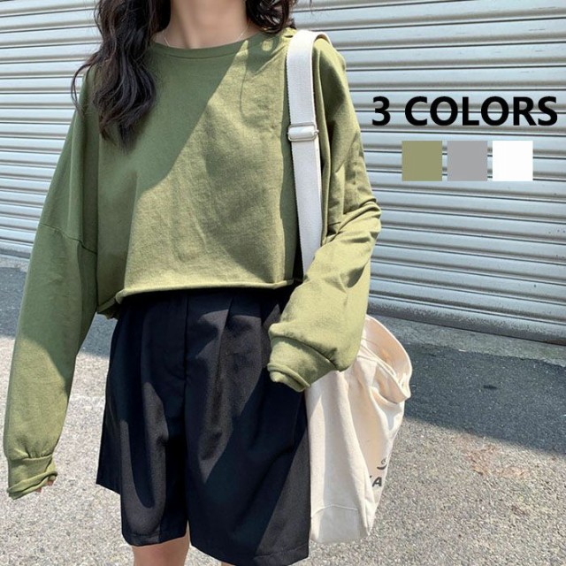 レディース ロンｔ 長袖tシャツ ロングスリーブtシャツ 長袖 レディーストップス Tシャツ オフィス カジュアル 秋 可愛い ショート 丸首の通販はau Pay マーケット Mondeole 商品ロットナンバー