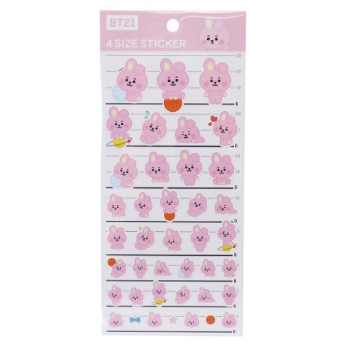 Bt21 4サイズ ステッカー Cooky シール シート Line Friends キャラクター グッズ メール便可の通販はau Pay マーケット シネマコレクション 5400円以上で送料無料