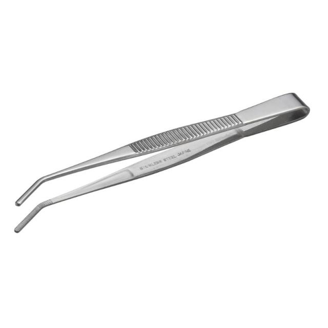 他サイト： 【メール便対応】アネックスツール ステンレスピンセット 先曲125mm (先端ギザ) 【品番:122】【JAN:49624850の商品画像