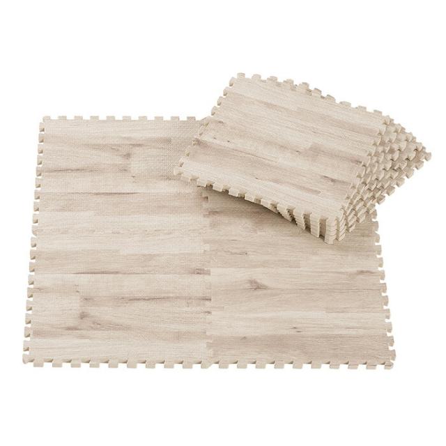 他サイト： 【在庫処分】シービージャパン やわらかウッディマット9枚組 ホワイト 【品番:4573306869870】の商品画像