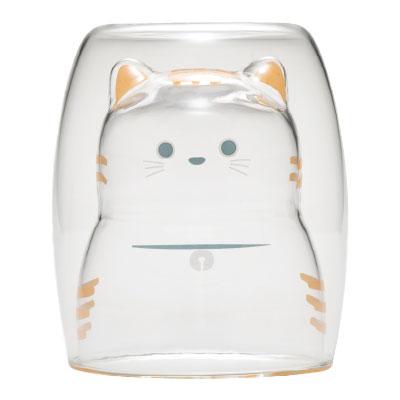 他サイト： シービージャパン 耐熱ネコグラス トラ 【品番:4573306869764】の商品画像