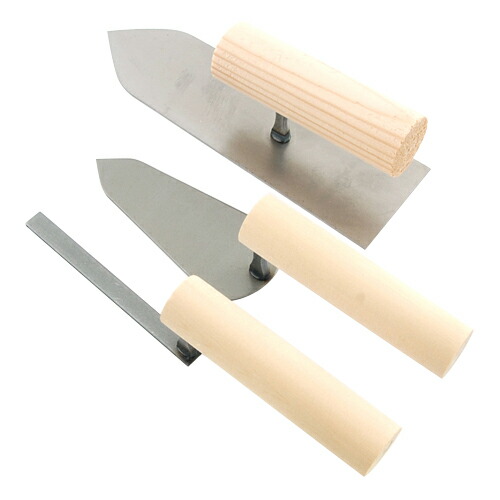 他サイト： 藤原産業 赤長 左官鏝3点セット 【品番:4977292816847】の商品画像