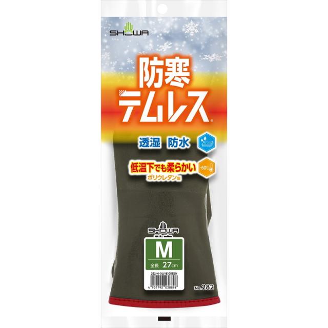 他サイト： ショーワグローブ 防寒テムレス M オリーブグリーン 【品番:4901792038898】の商品画像