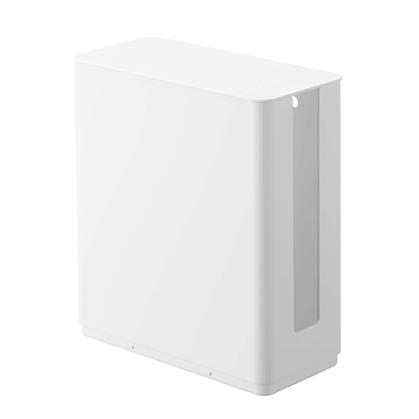 他サイト： 山崎実業 重ねられるスリム蓋付きルーター収納ケース スマート ホワイト 4903208049139 【品番:04913】の商品画像