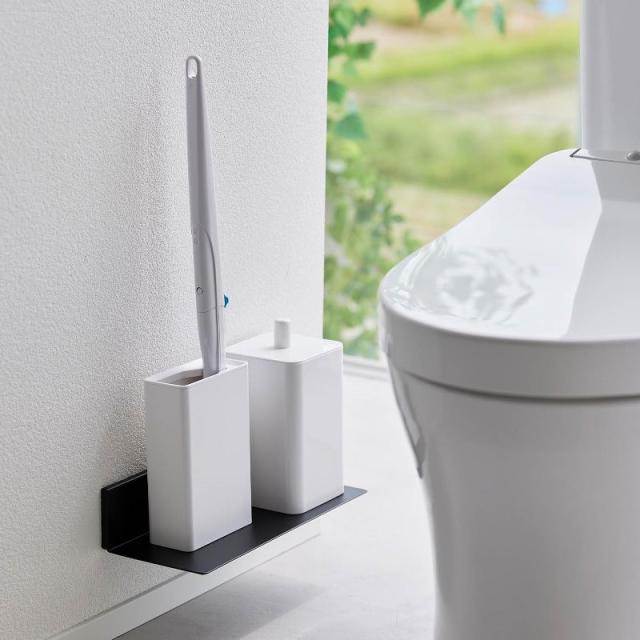 他サイト： 山崎実業 石こうボード壁対応浮かせるトイレ棚 タワー ブラック 4903208021043 【品番:02104】の商品画像