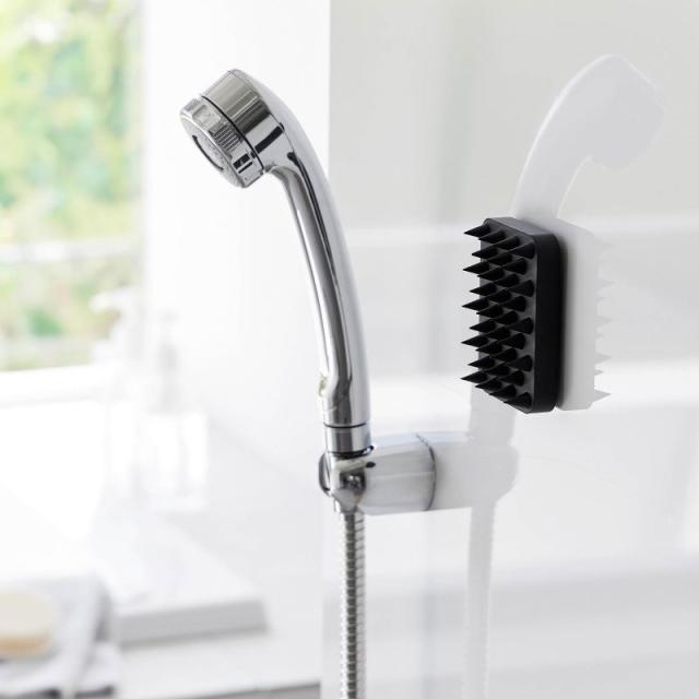 他サイト： 山崎実業 マグネット頭皮マッサージブラシ タワー ハードタイプ ブラック 4903208017725 【品番:01772】の商品画像