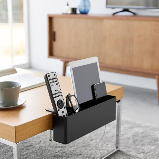 他サイト： 山崎実業 テーブル横リモコンラック タワー ブラック 4903208015752 【品番:01575】の商品画像