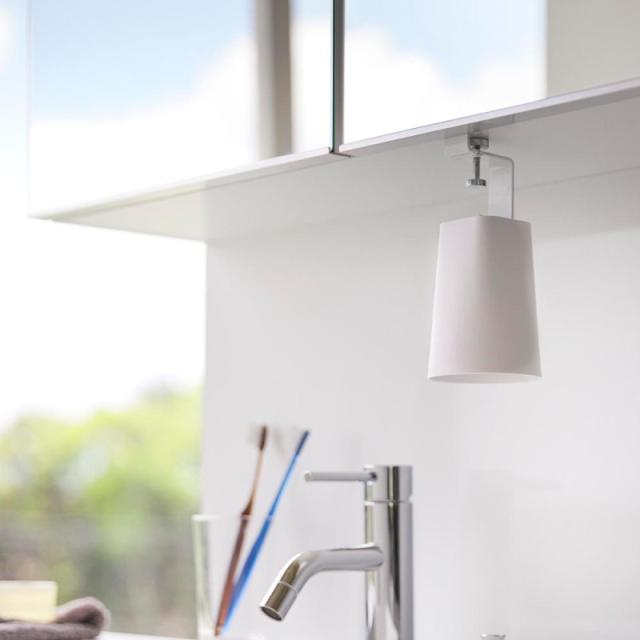 他サイト： 山崎実業 洗面戸棚下マグネットタンブラー タワー ホワイト 4903208017374 【品番:01737】の商品画像