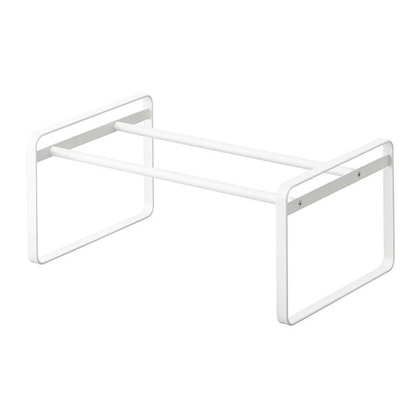 他サイト： 山崎実業 伸縮シューズラック フレーム ホワイト 4903208072090 【品番:07209】の商品画像