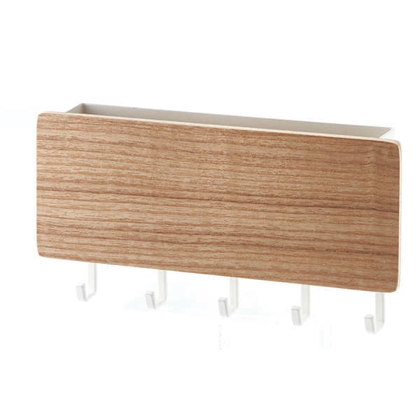 他サイト： 山崎実業 ホルダー付きマグネットキーフック リン ナチュラル 4903208027304 【品番:02730】の商品画像