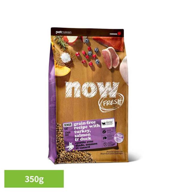 他サイト： NOW シニアキャット&ウェイト 350g グローバルペットニュートリション 【B】 キャットフード グレインフリー プレミアムの商品画像