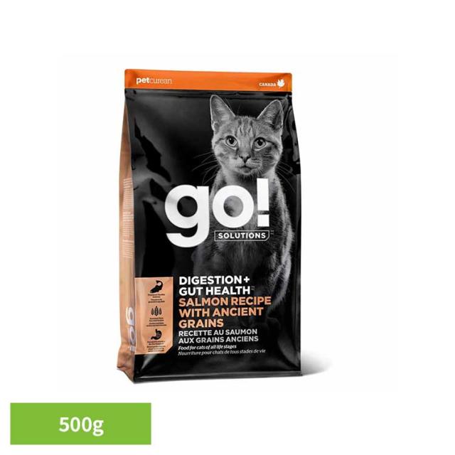 他サイト： GO!GF 消化・腸の健康キャットサーモン 500g グローバルペットニュートリション 【B】 キャットフード プレミアムフードの商品画像