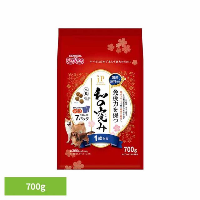他サイト： JPスタイル 和の究み 1歳から 700g 1041126 ペットライン株式会社 ペット ペットライン 犬 国産 総合栄養食 オの商品画像