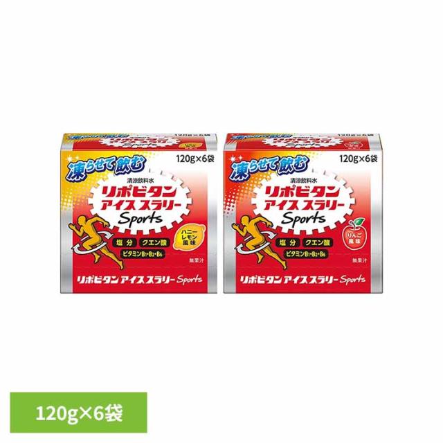 他サイト： リポビタンアイススラリー(6個) 大正製薬 リポビタンゼリースポーツ アイススラリー 大正製薬 ゼリー パウチ 冷凍 暑さ対策 の商品画像
