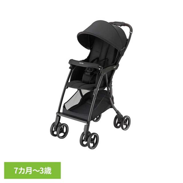 他サイト： アップリカ ベビーカー 4輪フリー ファーストベビーカー A型ベビーカー ベビー用品 マジカルエアー フリー AB ブラック Aの商品画像