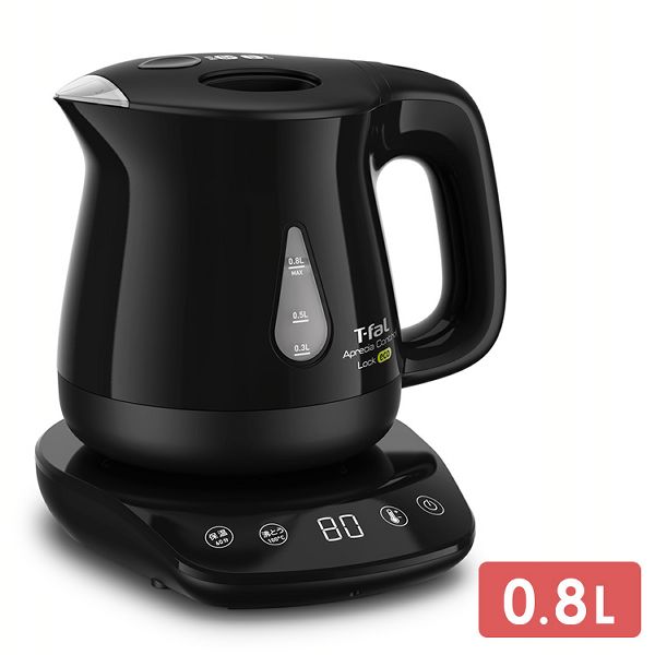 他サイト： 家電 調理 キッチン家電 T-fal 電気ケトル アプレシア ロック コントロール エコ 0.8L ブラック KO8418JP の商品画像