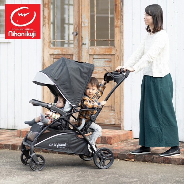 他サイト： 日本育児 6200020001 シット&スタンド スマートライド(ムーンダスト) [ベビーカー]【保証期間:1年】の商品画像