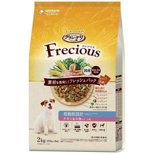 他サイト： グラン・デリ フレシャス アダルト成犬用 低脂肪設計 チキン&小魚入り 2kg ユニチャームの商品画像