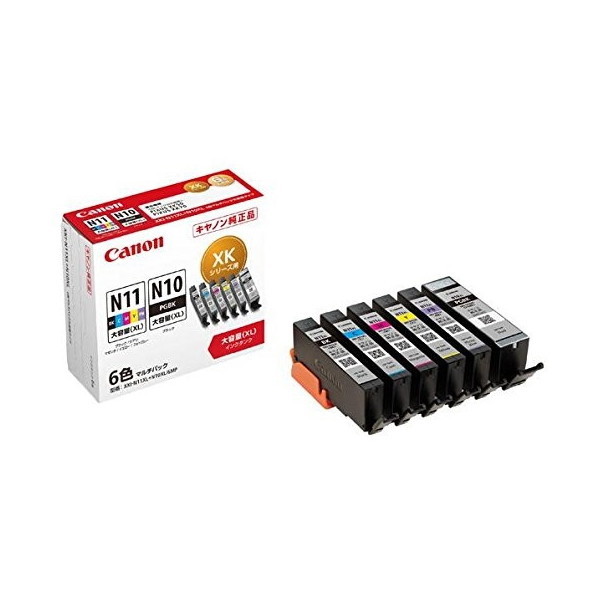 他サイト： CANON XKI-N11XL+N10XL/6MP [インクタンク(6色マルチパック・大容量タイプ)]の商品画像
