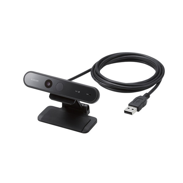 他サイト： ELECOM UCAM-CF20FBBK ブラック WEBカメラ 高画質 マイク内蔵 Windows Hello 顔認証 対応の商品画像
