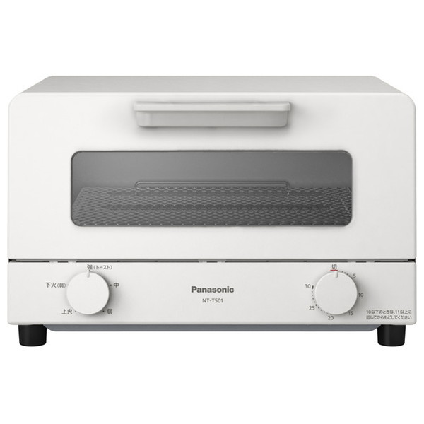 他サイト： PANASONIC NT-T501-W ホワイト [オーブントースター 1200W 4枚焼き対応]の商品画像