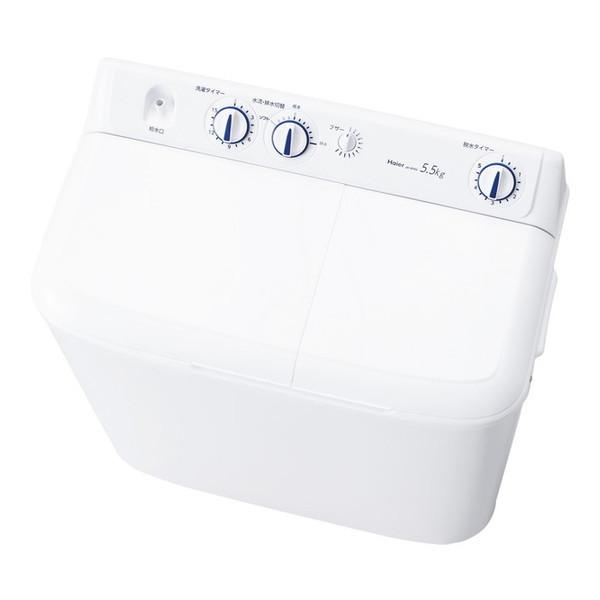 他サイト： JW-W55G(W) ハイアール ホワイト [二槽式洗濯機 (5.5kg)]の商品画像