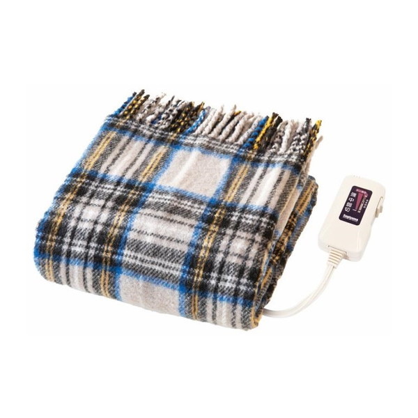 他サイト： 椙山紡織 NA-055H-GT グレーチェック [電気ひざ掛け]の商品画像