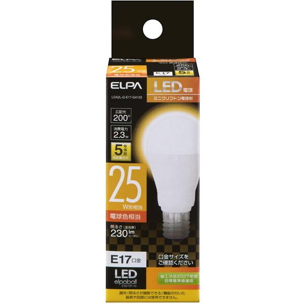 他サイト： LDA2L-G-E17-G4102 朝日電器 [LED電球 ミニクリプトン形]の商品画像