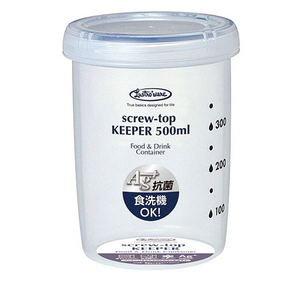 他サイト： 岩崎工業 保存容器 スクリュートップキーパー 500mL 深型 抗菌 B-2274KNの商品画像