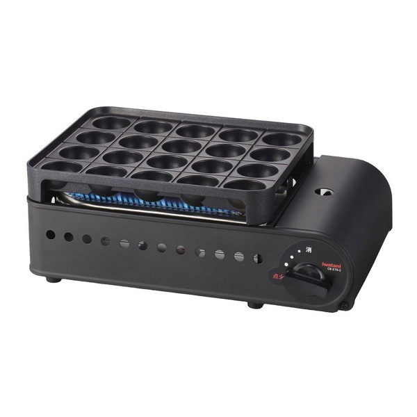 他サイト： イワタニ CB-ETK-2 マットブラック 炎たこII(えんたこ2) [カセットガスたこ焼き器]の商品画像