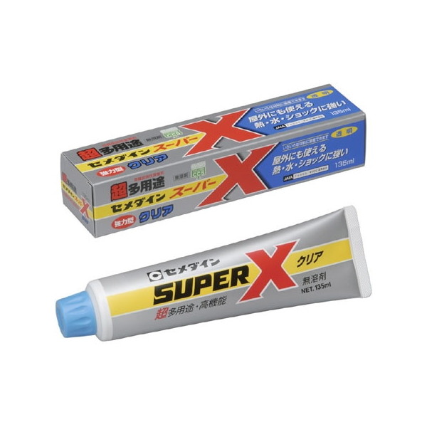 他サイト： セメダイン セ) スーパーX クリア 135ml 箱 AX-041の商品画像