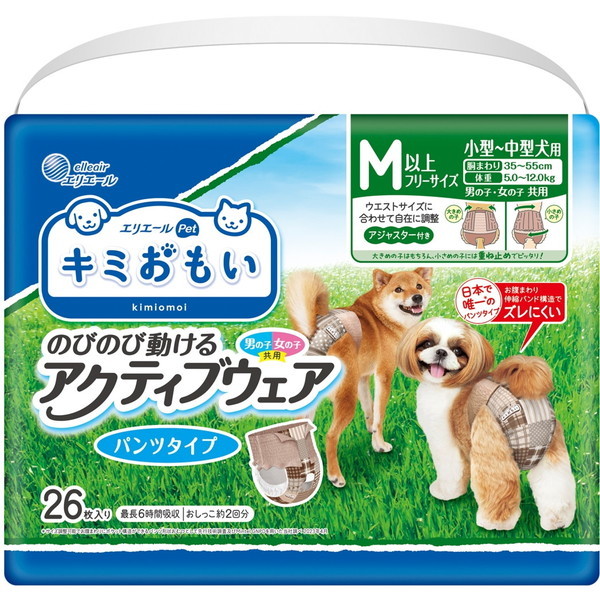 他サイト： キミおもい アクティブウェア M-L 26枚 大王製紙の商品画像