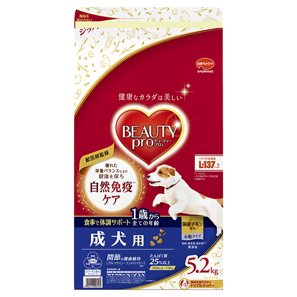 他サイト： ビューティープロ ドッグ 成犬用 1歳から 5.2kg 日本ペットフードの商品画像
