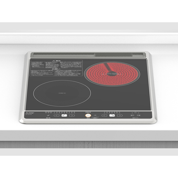 他サイト： IHクッキングヒーター ビルトイン IHコンロ ビルトインコンロ  1口 三菱電機 MITSUBISHI CS-H217B ブラの商品画像