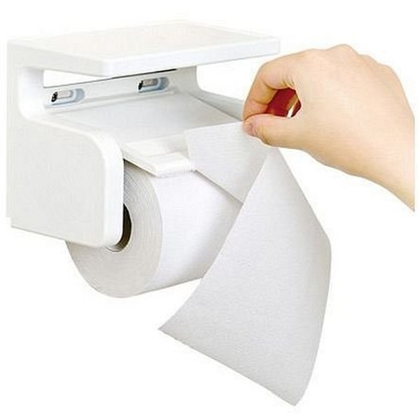 他サイト： トイレットペーパーホルダー 棚付き BB-374 (ロールペーパーホルダー) LECの商品画像