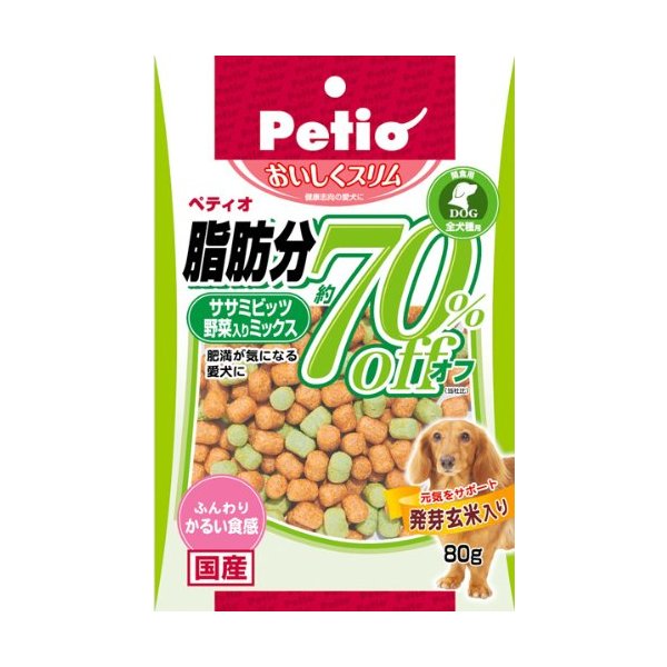 他サイト： ヤマヒサ おいしくスリム ササミビッツ野菜入りM80gの商品画像