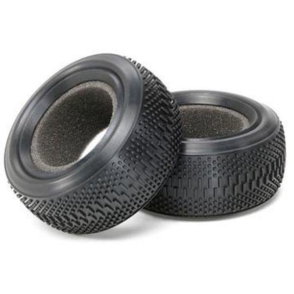 他サイト： 54185 OP.1185 4駆前輪デュアルブロックタイヤK(6225) タミヤの商品画像