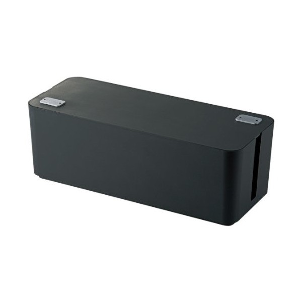 他サイト： ELECOM EKC-BOX001BK ブラック [ケーブルボックス 6個口]の商品画像