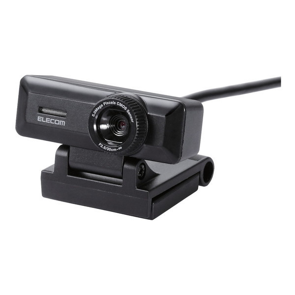 他サイト： ELECOM UCAM-C750FBBK PCカメラ 500万画素 マイク内蔵 高精細ガラスレンズ ブラック メーカー直送の商品画像