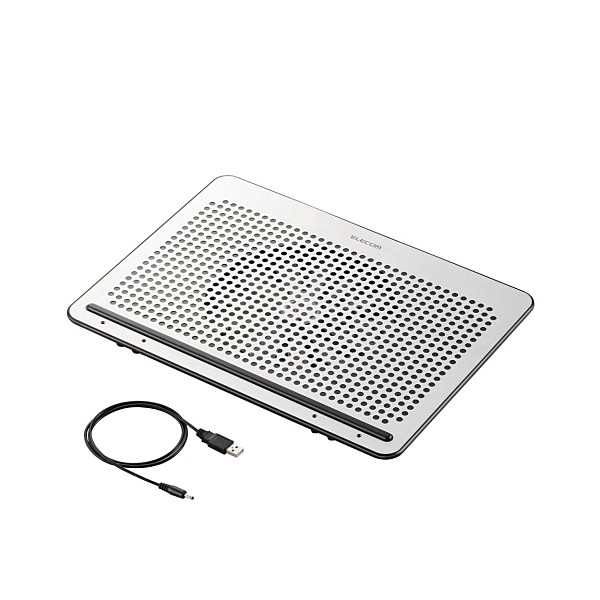 他サイト： 【5/3ポイントUP】ELECOM SX-CL22LSV シルバー [ノートPC用クーラー(角度調節・強冷タイプ)]の商品画像