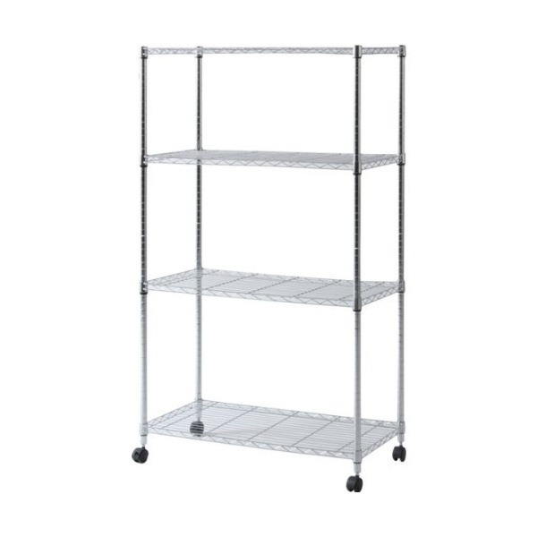 他サイト： 不二貿易 MS-945154CR クロム [メタルマルチシェルフ 4段 90幅]の商品画像