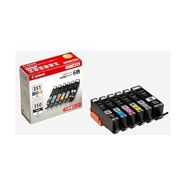 他サイト： CANON BCI-351XL+350XL/6MP [インクタンク (6色マルチパック・大容量・純正)]の商品画像