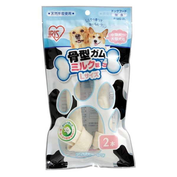 他サイト： アイリスオーヤマ P-MG-2L 骨型ガム ミルク味 2本の商品画像