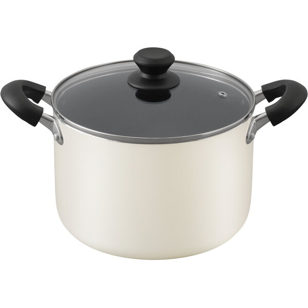 他サイト： DIS-P22D ホワイト アイリスオーヤマ [ダイヤモンドコート 両手なべ 22cm IH対応] メーカー直送の商品画像