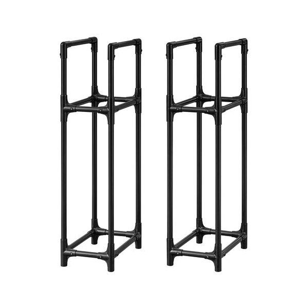 他サイト： STH-472 アイリスオーヤマ ブラック [省スペースタイヤラック普通車用] メーカー直送の商品画像