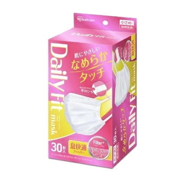 他サイト： PK-DH30SW アイリスオーヤマ ホワイト DAILY FIT MASK [一般用マスク (なめらかタッチ 小さめサイズ 3の商品画像