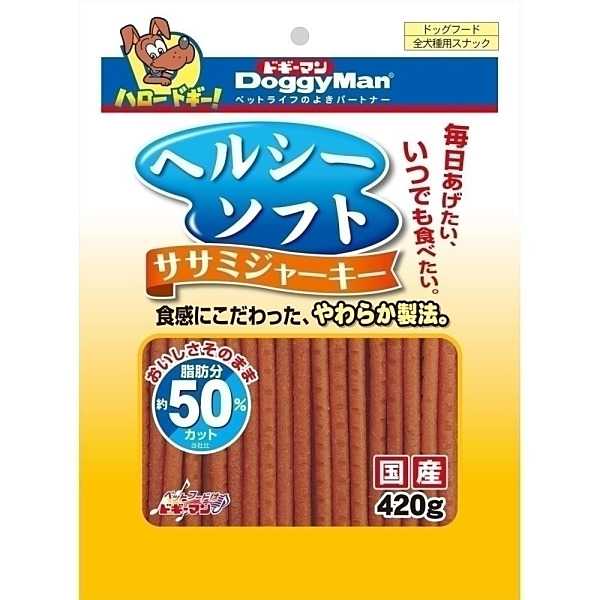 他サイト： ドギーマン ヘルシーソフトササミジャーキー 420gの商品画像
