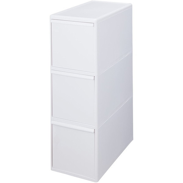 他サイト： 吉川国工業所 like-it 分別引出しステーション ワイド3段(ホワイト) BW-3の商品画像